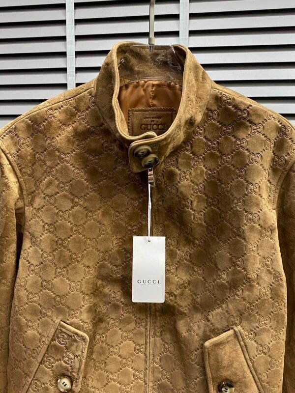 GCCI Monogram Zip Jacket - Camel Brown