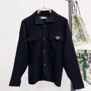 109f20ae PRDA Button-Front Knit Jacket - Black