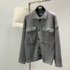 PRDA Button-Front knit Jacket - Grey