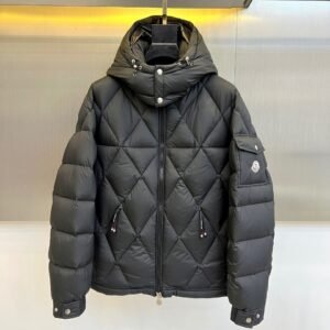 MNCLR Quilted Hooded Zip Jacket - Black