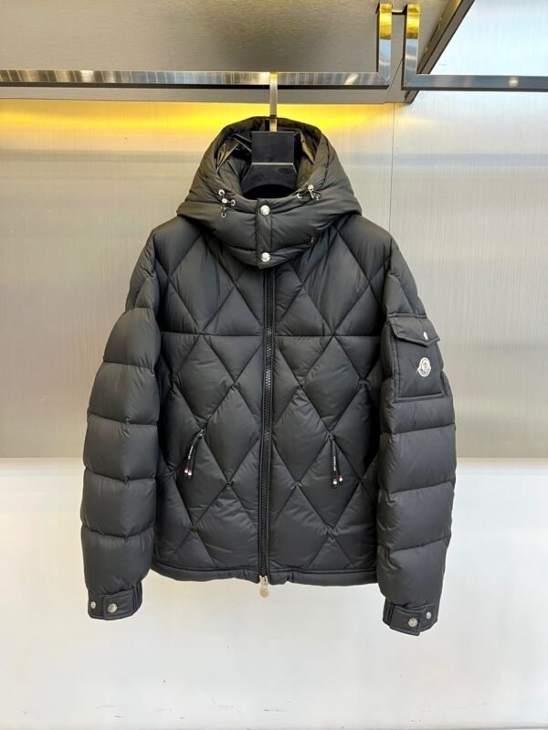 MNCLR Quilted Hooded Zip Jacket - Black
