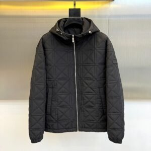 125df31b CD Quilted Hooded Zip-Up Jacket - Black