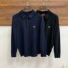 GCCI Logo Embroidered Polo Collar Jumper