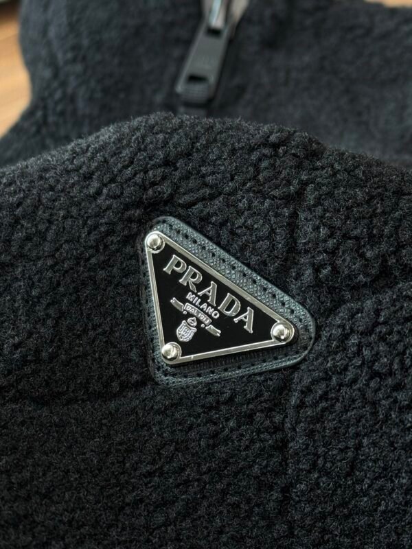 PRDA Fleece Zip Jacket with Logo Patch - Black