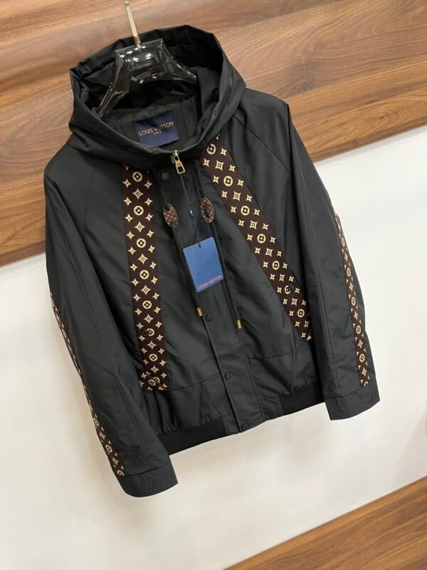 LVE Black Hooded Panel Jacket