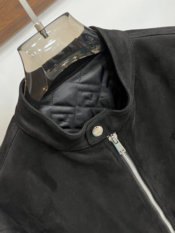 PRDA Contrast Panel Jacket with Logo Patch - Black