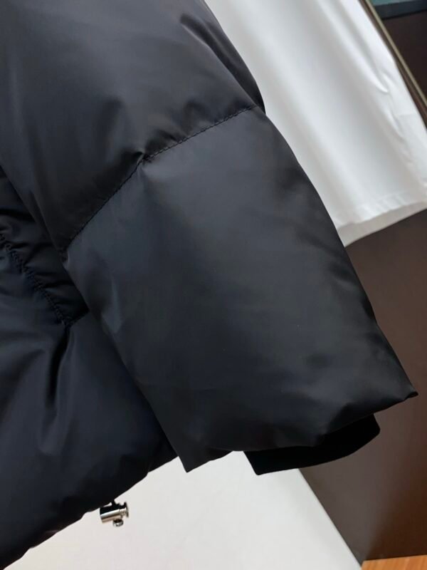 PRDA Puffer Jacket with Logo Patch - Black