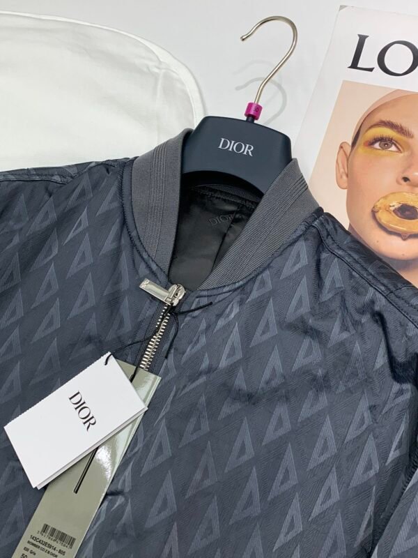 CD All-Over Geometric Pattern Jacket - Charcoal Grey