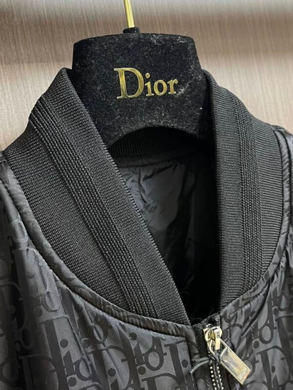 CD Monogram Zip-Up Jacket - Black