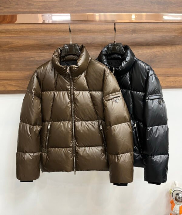 PRDA Quilted Puffer Jacket with Logo Patch