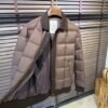 GCCI Quilted Padded Jacket - Brown
