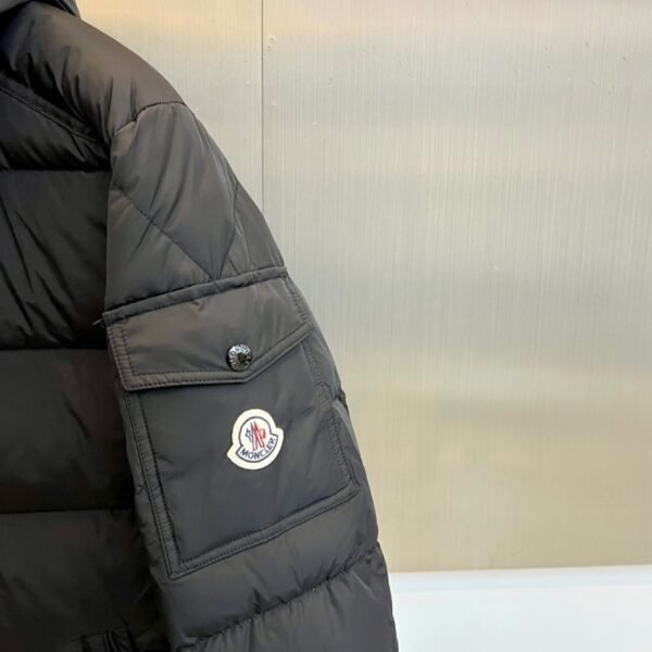 MNCLR Hooded Puffer Coat - Black