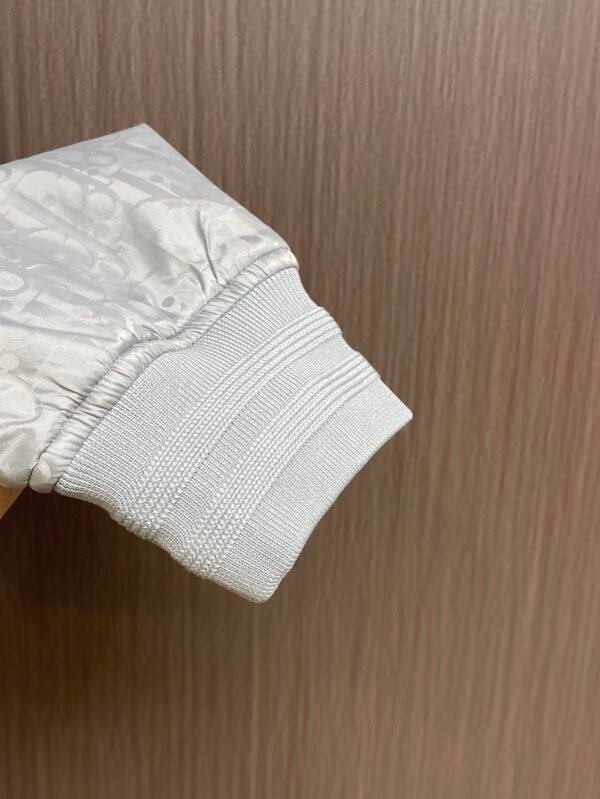 CD Monogram Zip-Up Jacket - White