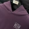 LWE Minimal Embroidered Logo Hoodie - Purple