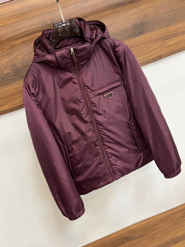 PRDA Hooded Zip-Up Jacket - Burgundy
