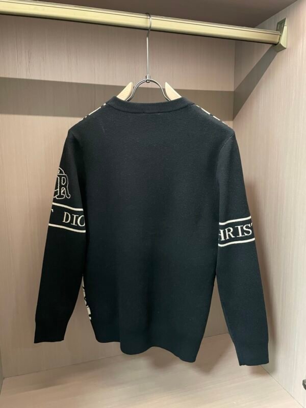 1be2b9cd CD Monogram Crew Neck Jumper - Black/Cream
