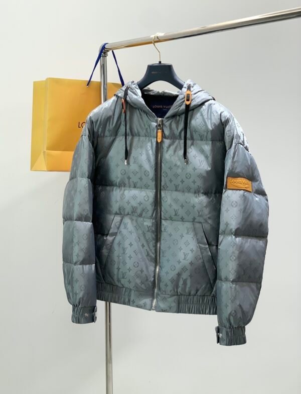 LVE Grey Monogram Puffer Jacket