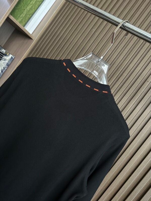 HRMS Crew Neck Jumper with Embroidered Logo- Black