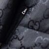 GCCI Monogram Hooded Puffer Jacket - Black
