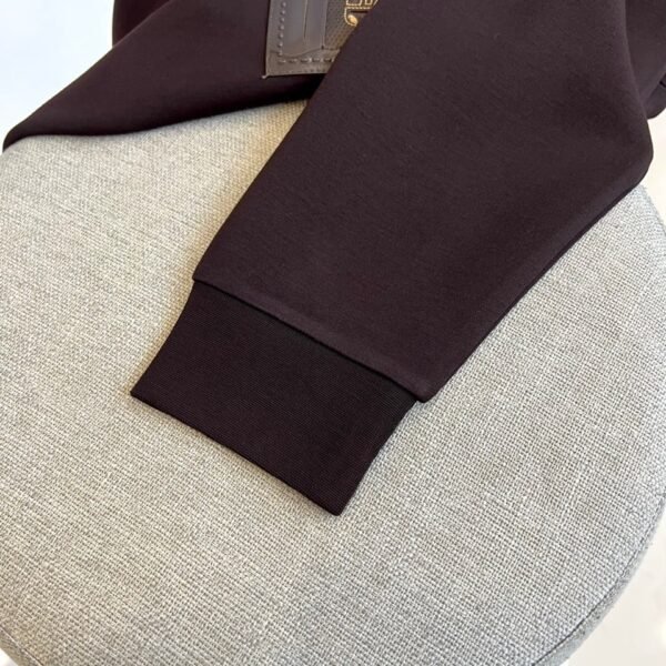 1d2a6ceb HRMS Crew Neck Jumper with Patch Detail - Dark Brown