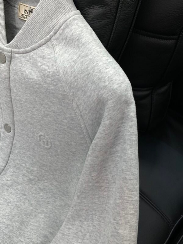 HRMS Button-Front Jacket - Grey