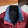 PRDA Puffer Jacket with Logo Patch - Burgundy