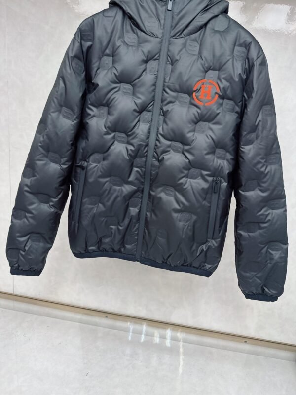 HRMS Hooded Puffer Jacket - Black