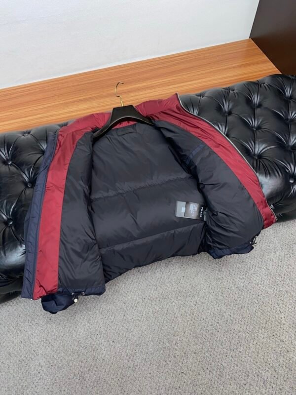 PRDA Puffer Jacket with Logo Patch - Navy Blue