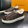 LVE Time-Out Monogram Suede Trainers - Brown