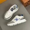 LVE White & Blue Low-Top Trainers