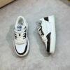 LVE White Brown Casual Low-Top Sneaker Trainer