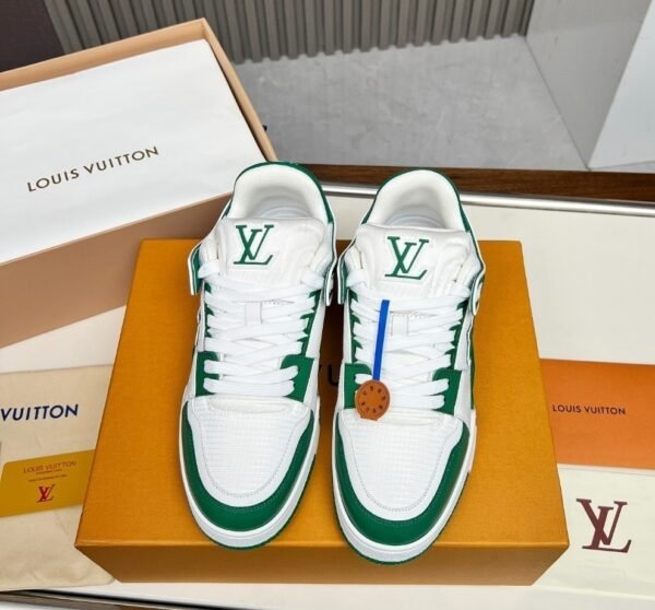 LVE Streetwear Trainer Sneaker – White Green Edition