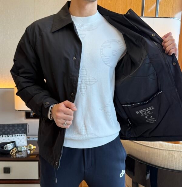 BLNCG Black Nylon Coach Jacket