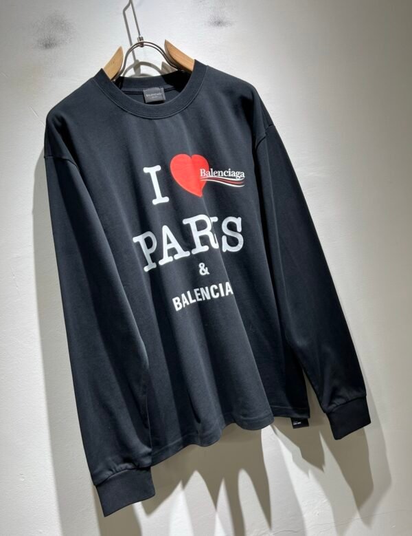 2 BLNCG "I Love Paris & BLNCG" Black Jumper