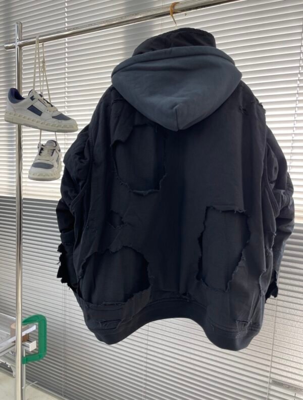 BLNCG Destroyed Bomber Jacket - Black
