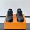 LVE Monogram-Style Low Trainers - Black