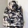 BLNCG Ski Zip-Up Fleece Hoodie - Grey Camouflage