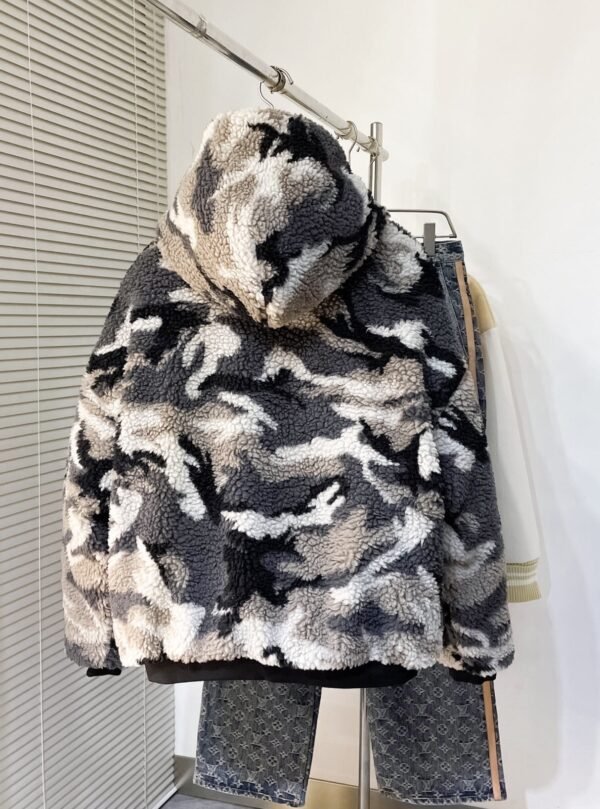 BLNCG Ski Zip-Up Fleece Hoodie - Grey Camouflage