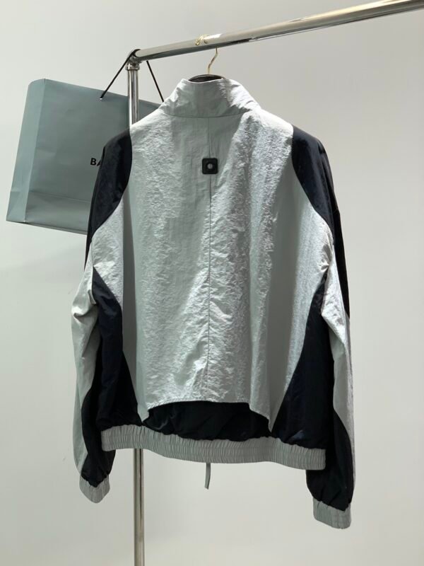 2 BLNCG Zip-Up Windbreaker Jacket - White Black