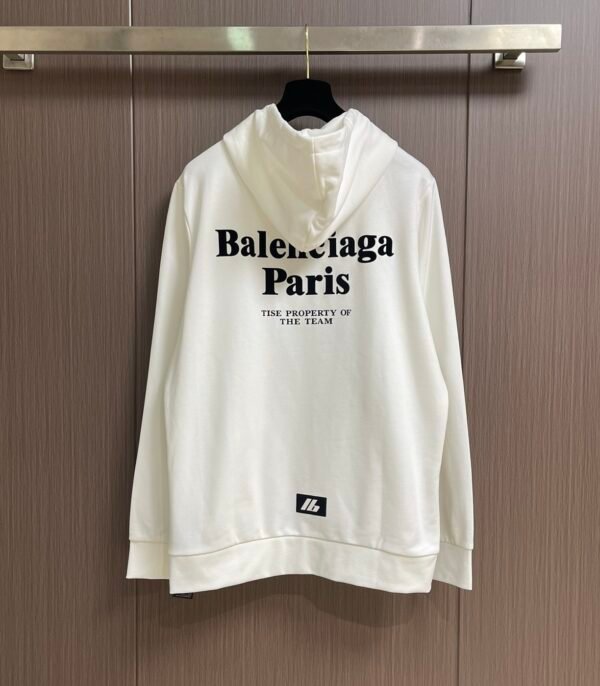 2 BLNCG Logo-Print Zip-Up Hoodie – White