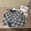 LVE Check Pattern Knit Jumper - Grey