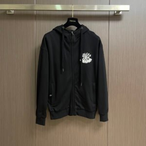 2144ec95 DG Printed Chest Logo Zip Hoodie - Black