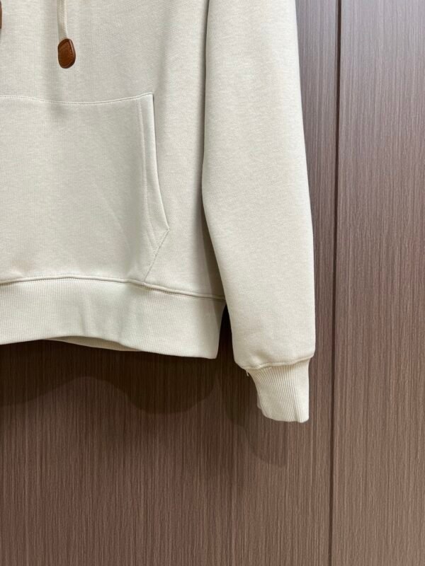 LWE Hooded Jumper with Zip Pocket Detail - White