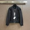 CD Monogram Zip-Up Jacket - Black