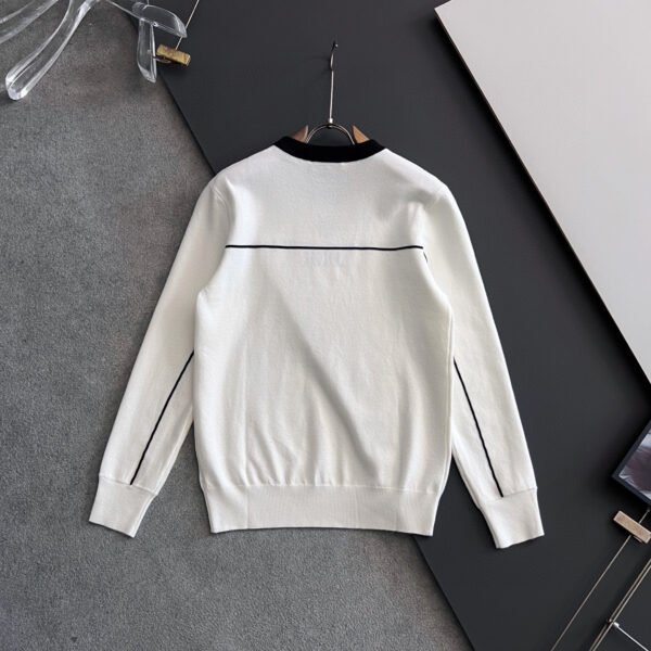 CD Crew Neck Jumper with Embroidered  Insect Motif