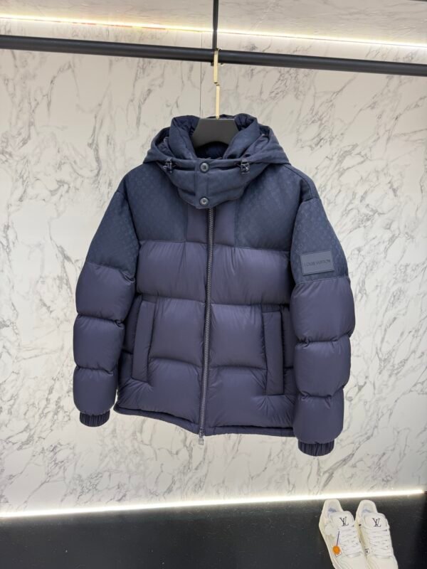 LVE Padded Hooded Coat – Navy Blue