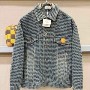 281cb5ad HRMS Button-Front Jacket with Logo Patch - Grey