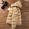 MNCLR Hooded Puffer Jacket - Brown