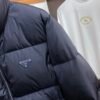 PRDA Puffer Jacket with Logo Patch - Navy Blue