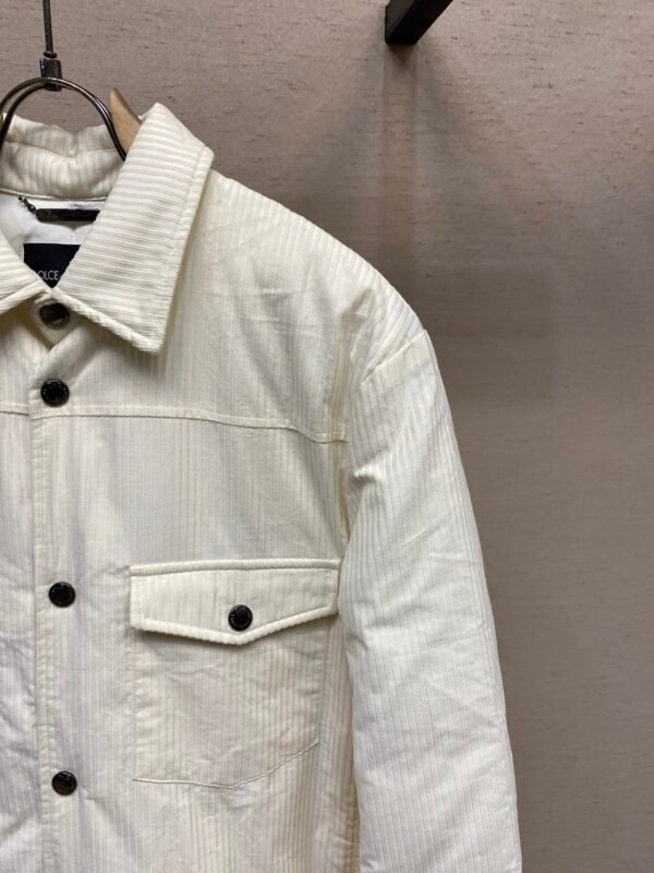 DG Insulated Button-Up Jacket - White